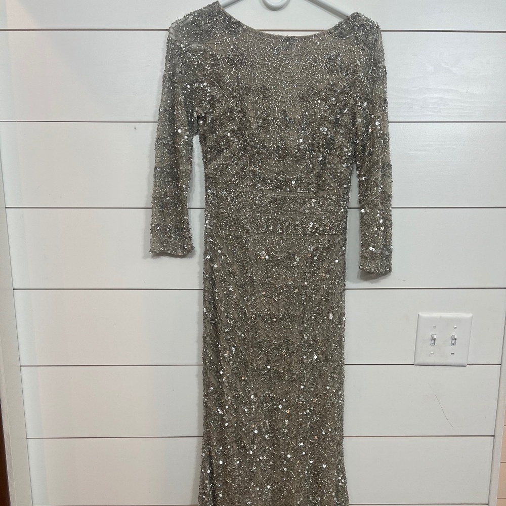 Theia sequin dress